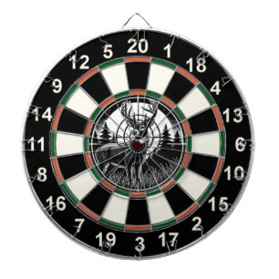 Circulair hert met Forest Target Dartbord