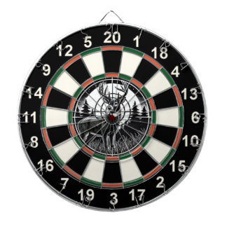 Circulair hert met Forest Target Dartbord