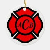 Circulair naar St. Florian (stijl 1) Keramisch Ornament (Voorkant)