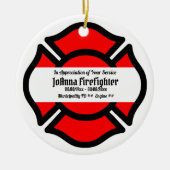 Circulair naar St. Florian (stijl 2) Keramisch Ornament (Voorkant)