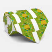 Circulair ontwerp "Fijne dag en betere nacht" Stropdas (Opgerold)