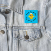 Circulair ontwerp Happy Neurses Day Vierkante Button 5,1 Cm (In situ)