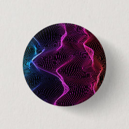 Circulair ontwerp met levendige, golvende lijnen i ronde button 3,2 cm