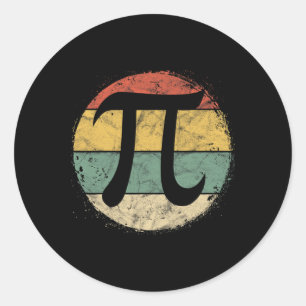 Circulair PI-symbool PI Dag Wiskunde Wetenschapsdo Ronde Sticker