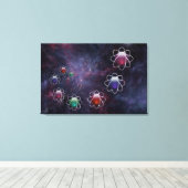 Circulair redeneren Canvas Print (Insitu (Houten vloer))