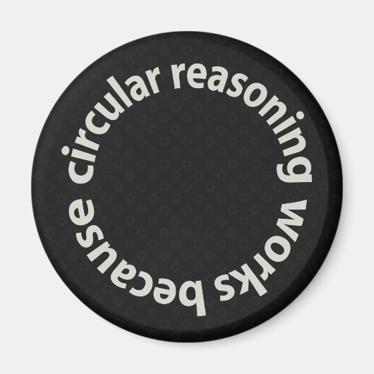 Circulair redeneren werkt omdat magneten (Voorkant)