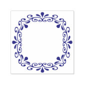 Circulair scrollwork-lijst zelfinktende stempel (Design)