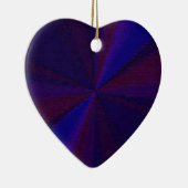 Circulair verlooppatroon blauw naar Paars Keramisch Ornament (Rechts)