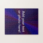 Circulair verlooppatroon blauw naar Paars Legpuzzel (Horizontaal)