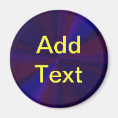 Circulair verlooppatroon blauw naar Paars Magneet (Voorkant)