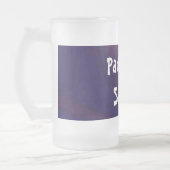 Circulair verlooppatroon blauw naar Paars Matglas Bierpul (Links)