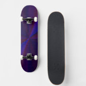 Circulair verlooppatroon blauw naar Paars Persoonlijk Skateboard (Voorkant)