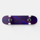 Circulair verlooppatroon blauw naar Paars Persoonlijk Skateboard (Horizontaal)