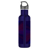 Circulair verlooppatroon blauw naar Paars Waterfles (Achterkant)