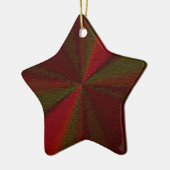 Circulair Verlooppatroon Rood tot Groen Keramisch Ornament (Links)