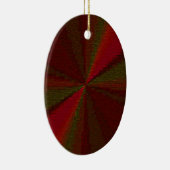 Circulair Verlooppatroon Rood tot Groen Keramisch Ornament (Rechts)