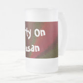 Circulair Verlooppatroon Rood tot Groen Matglas Bierpul (Voorkant rechts)