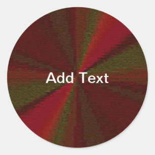 Circulair Verlooppatroon Rood tot Groen Ronde Sticker