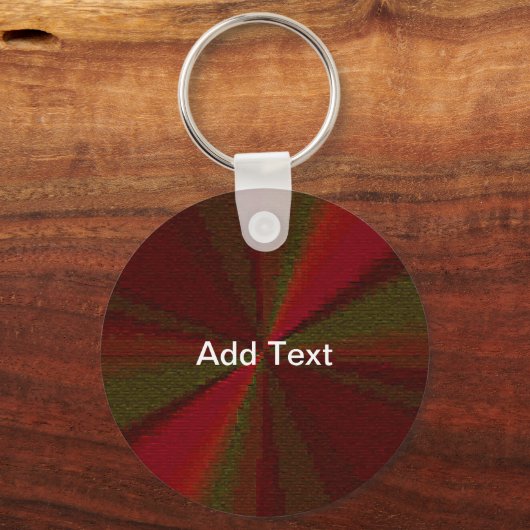 Circulair Verlooppatroon Rood tot Groen Sleutelhanger (Voorkant)