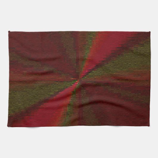 Circulair Verlooppatroon Rood tot Groen Theedoek (Horizontaal)