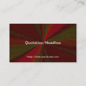 Circulair Verlooppatroon Rood tot Groen Visitekaartje (Achterkant)