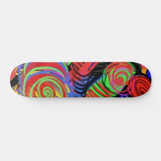 Circulaire Abstract Patroonskateboard Skateboard (Horizontaal)