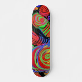 Circulaire Abstract Patroonskateboard Skateboard (Voorkant)