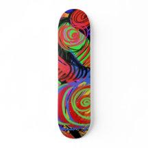 Circulaire Abstract Patroonskateboard