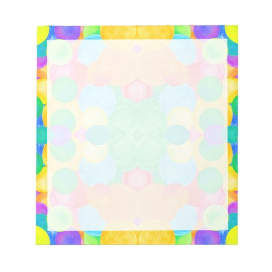 circulaire abstracte kunst notitieblok (Voorkant)