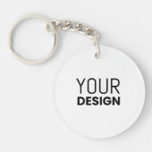 Circulaire AcrylSleutelhanger Sleutelhanger (Voorkant)