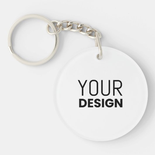 Circulaire AcrylSleutelhanger Sleutelhanger (Voorkant)