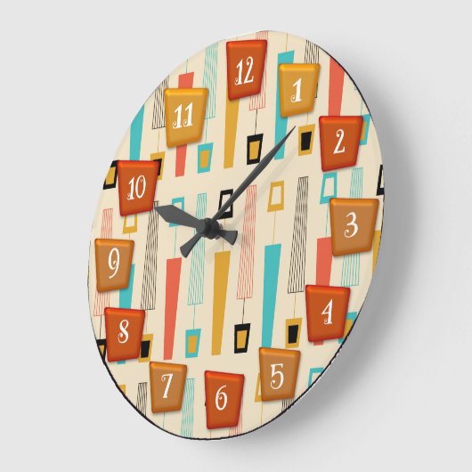 Circulaire atoomretrocar grote klok (Hoek)