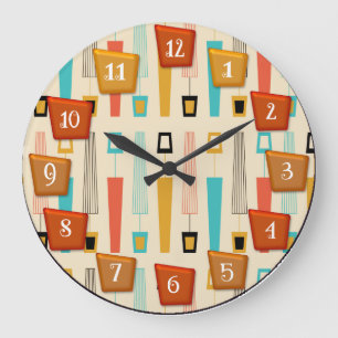 Circulaire atoomretrocar grote klok