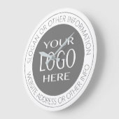 Circulaire boven- en onderste tekst + je eigen Log Grote Klok (Hoek)