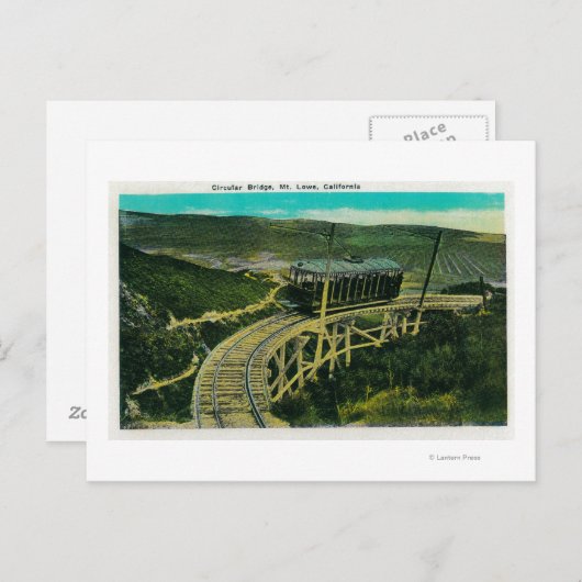 Circulaire brug, Mt. LoweMt. Lowe, CA Briefkaart (Voorkant / Achterkant)