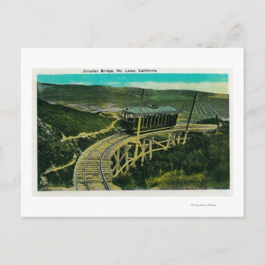 Circulaire brug, Mt. LoweMt. Lowe, CA Briefkaart (Voorkant)