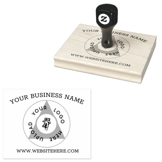 Circulaire Business Logo Website Rubberstempel (Gestempeld)