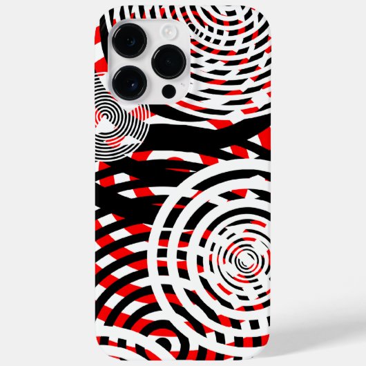 Circulaire Chaos Case-Mate iPhone Case (Achterkant)