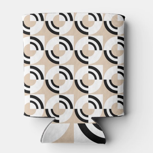 Circulaire charme: Abstract geometrisch Blikjeskoeler (Achterkant)