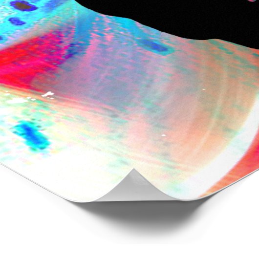 Circulaire Colorburst met Cheerleader Poster (Hoek)