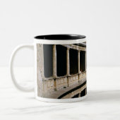 Circulaire Courtyard van het paleis Charles Tweekleurige Koffiemok (Links)