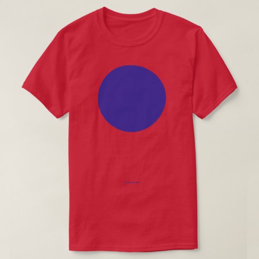 Circulaire Crayola ultramarijnblauw T-shirt (Design voorkant)