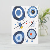 Circulaire Dimensie Dans Abstract Bedankkaart (Staand voorkant)