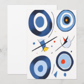 Circulaire Dimensie Dans Abstract Bedankkaart (Voorkant / Achterkant)
