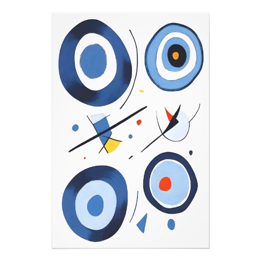 Circulaire Dimensie Dans Abstract Foto Afdruk (Voorkant)