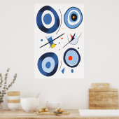 Circulaire Dimensie Dans Abstract Poster (Keuken)