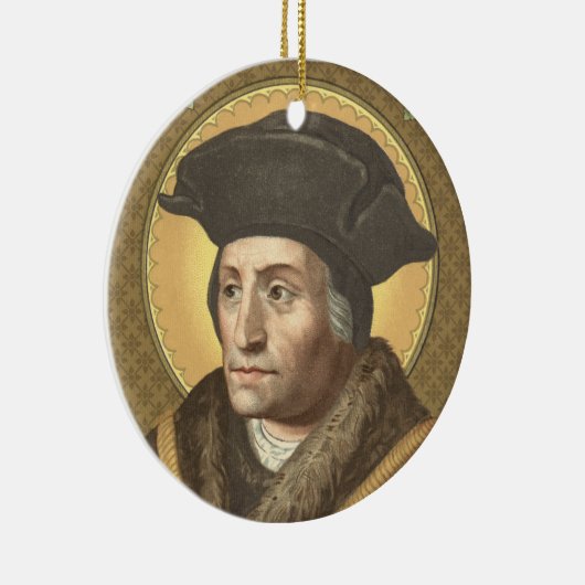 Circulaire dubbelAfbeelding St. Thomas More (SAU 0 Keramisch Ornament (Rechts)