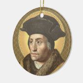 Circulaire dubbelAfbeelding St. Thomas More (SAU 0 Keramisch Ornament (Links)