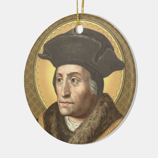 Circulaire dubbelAfbeelding St. Thomas More (SAU 0 Keramisch Ornament (Links)
