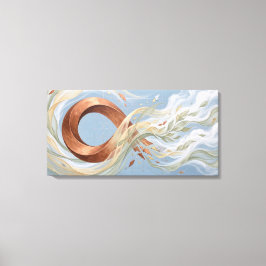 Circulaire Economie Abstracte Kunst Duurzame Zakel Canvas Afdruk